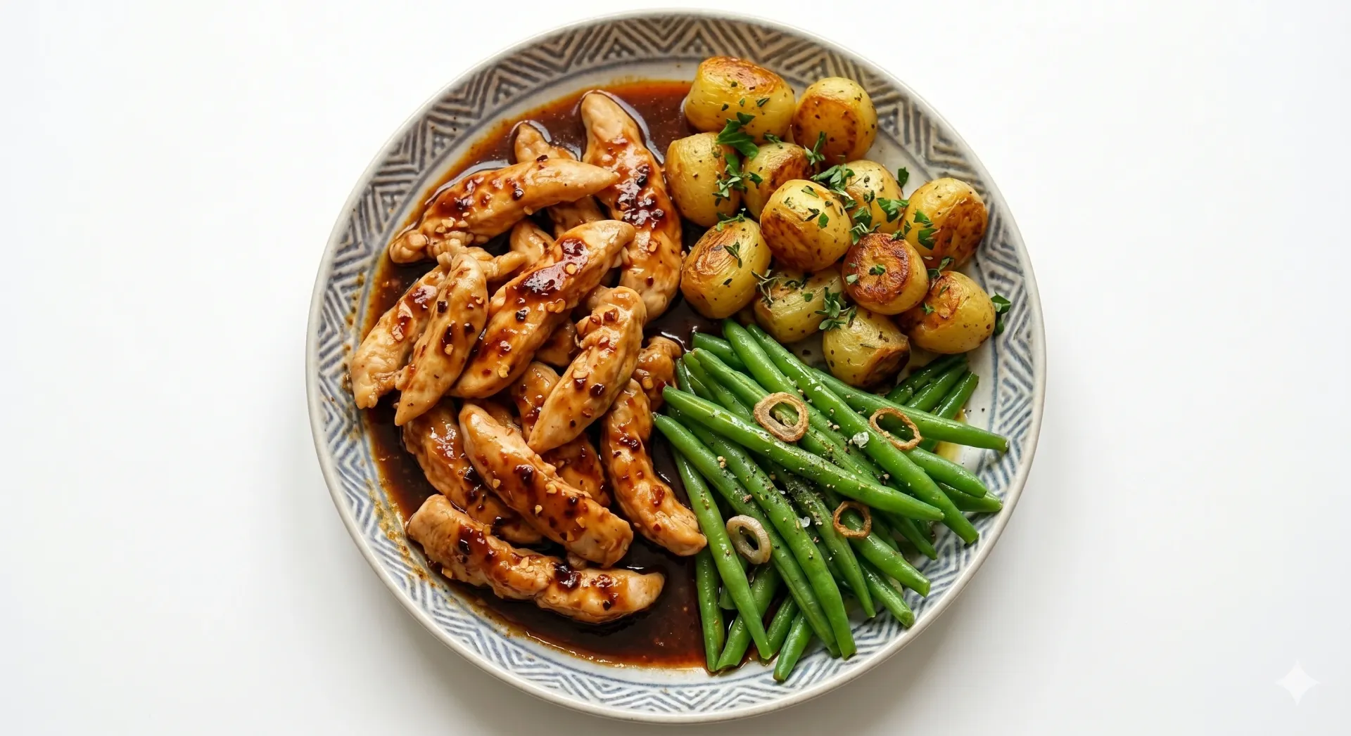 Smoky Paprika Chicken With Chateau Potatoes & Green Beans